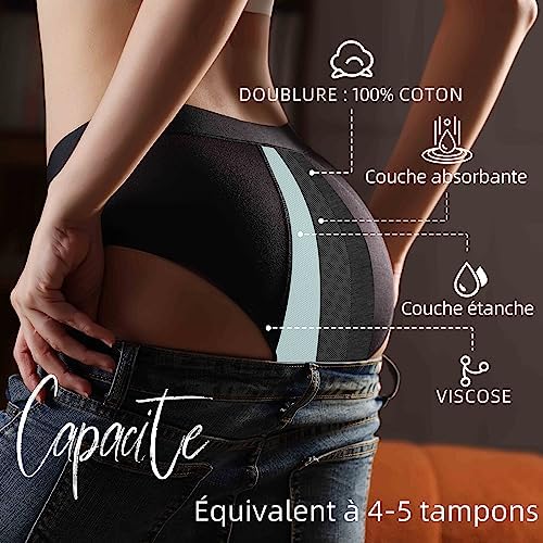 Vue 2 de Fotool Culotte Menstruelle Absorbante