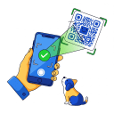 QR code scanning for easy access