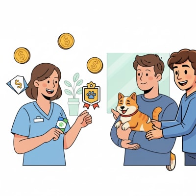 Veterinarian getting rewarded for successful referrals