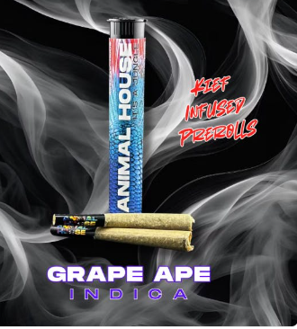 2 PACK INFUSED PRE-ROLLS – GRAPE APE