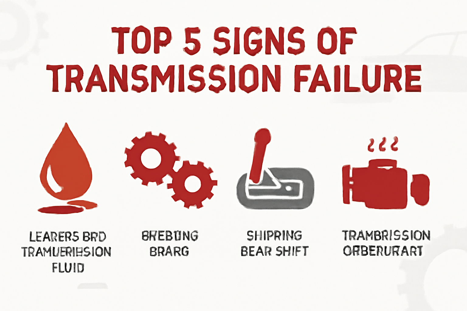 Top 5 Signs Your Transmission Is About to Fail.