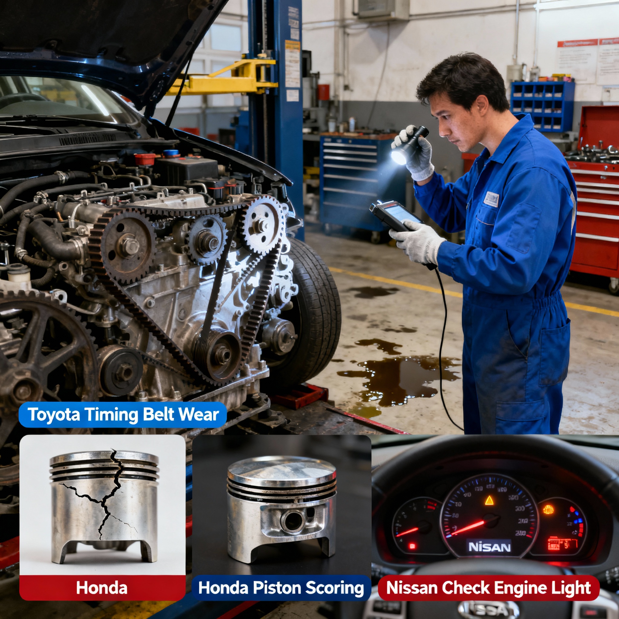 Common Engine Problems in Toyota, Honda &amp; Nissan