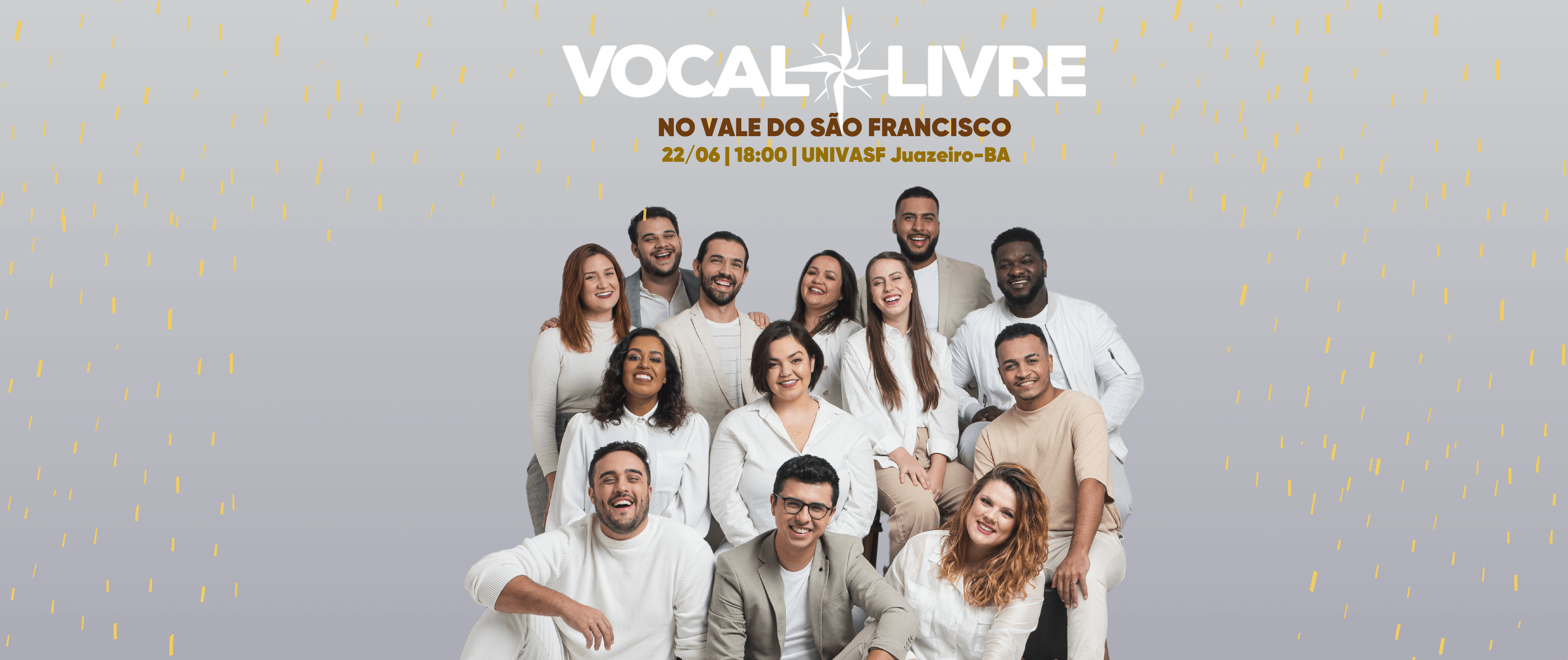 Banner do evento Vocal Livre e Coral Livre no Vale do São Francisco