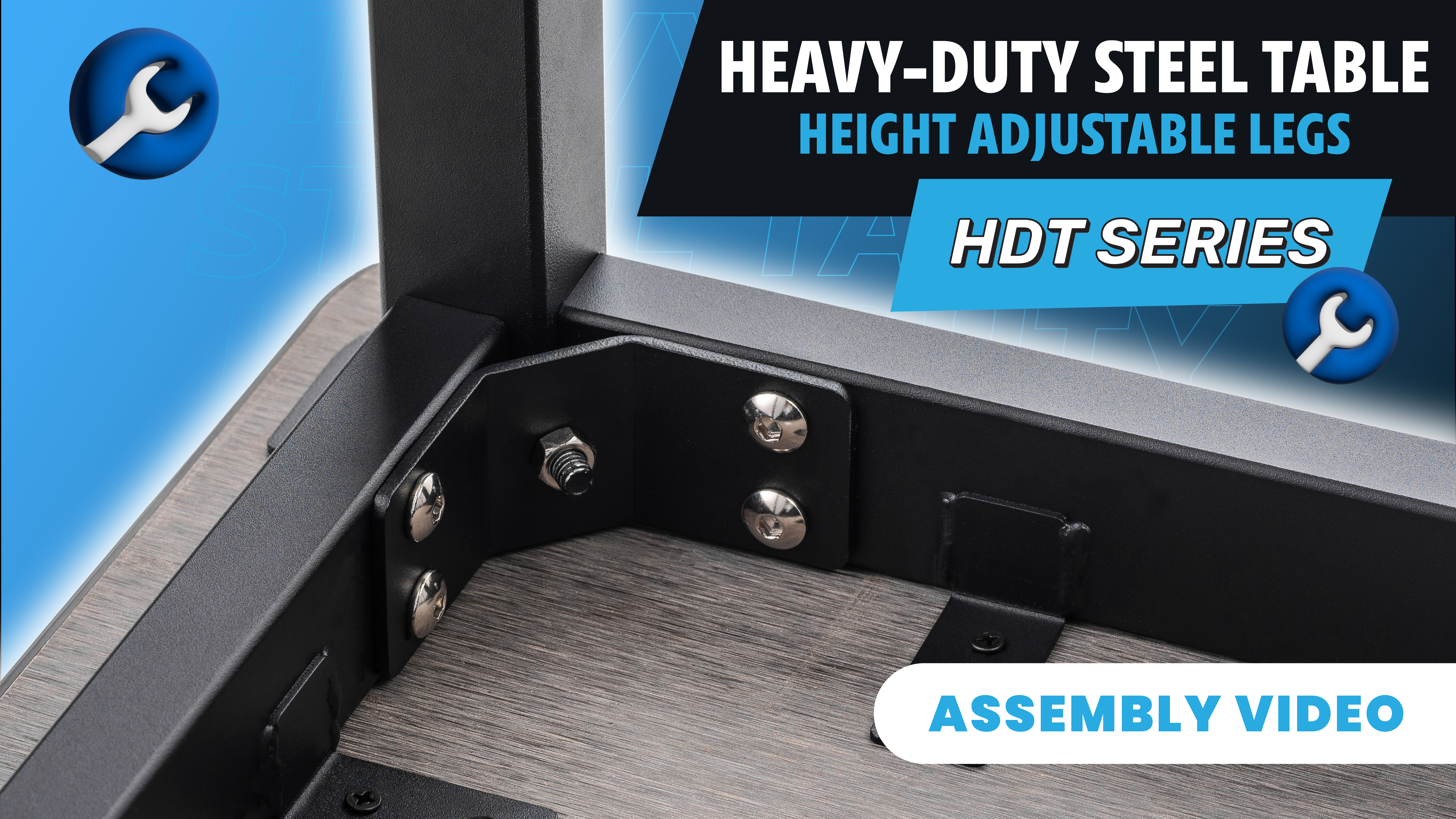 Steel Adjustable Height Legs Assembly