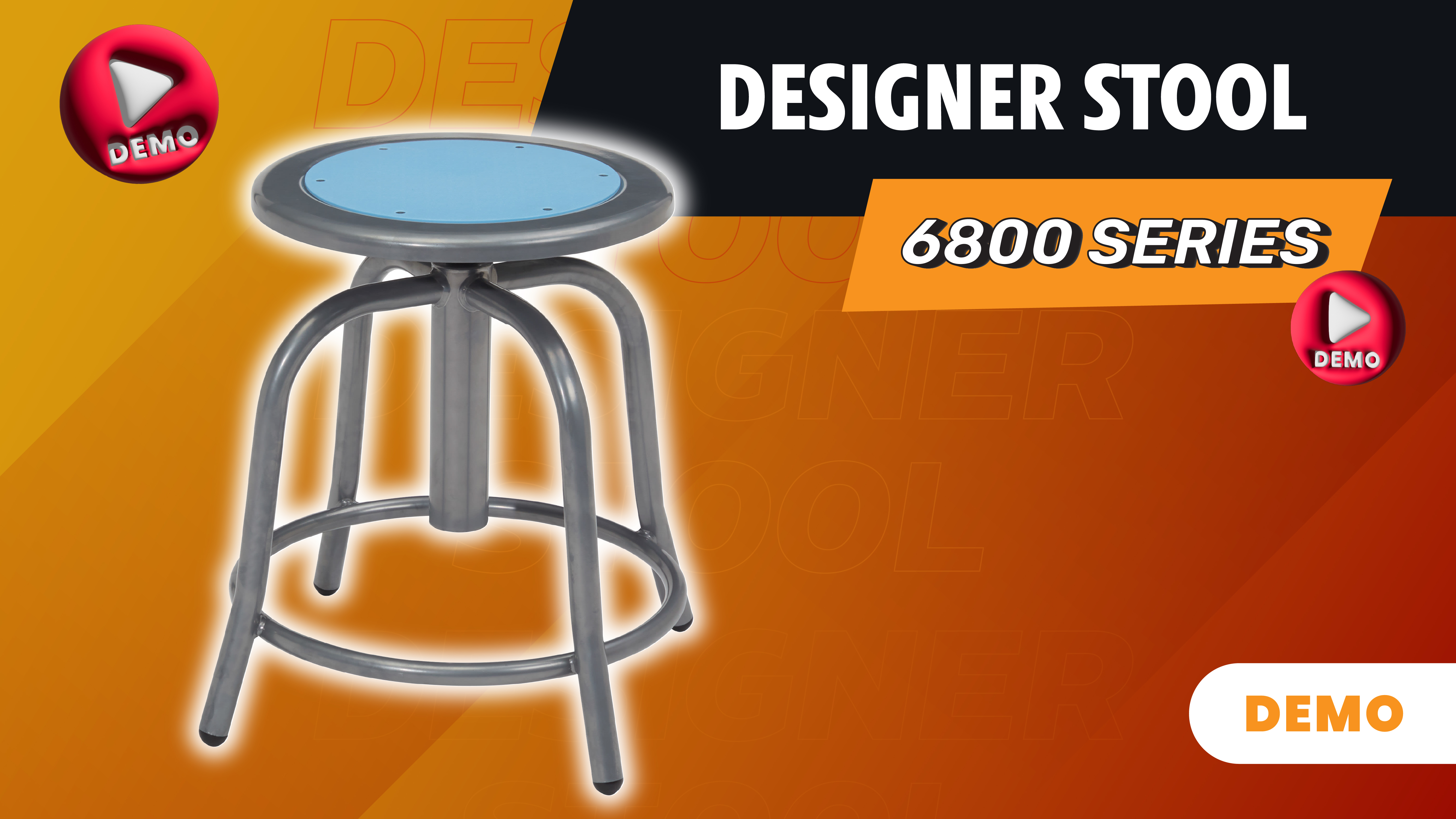 6800 Designer Stool from National Public Seating