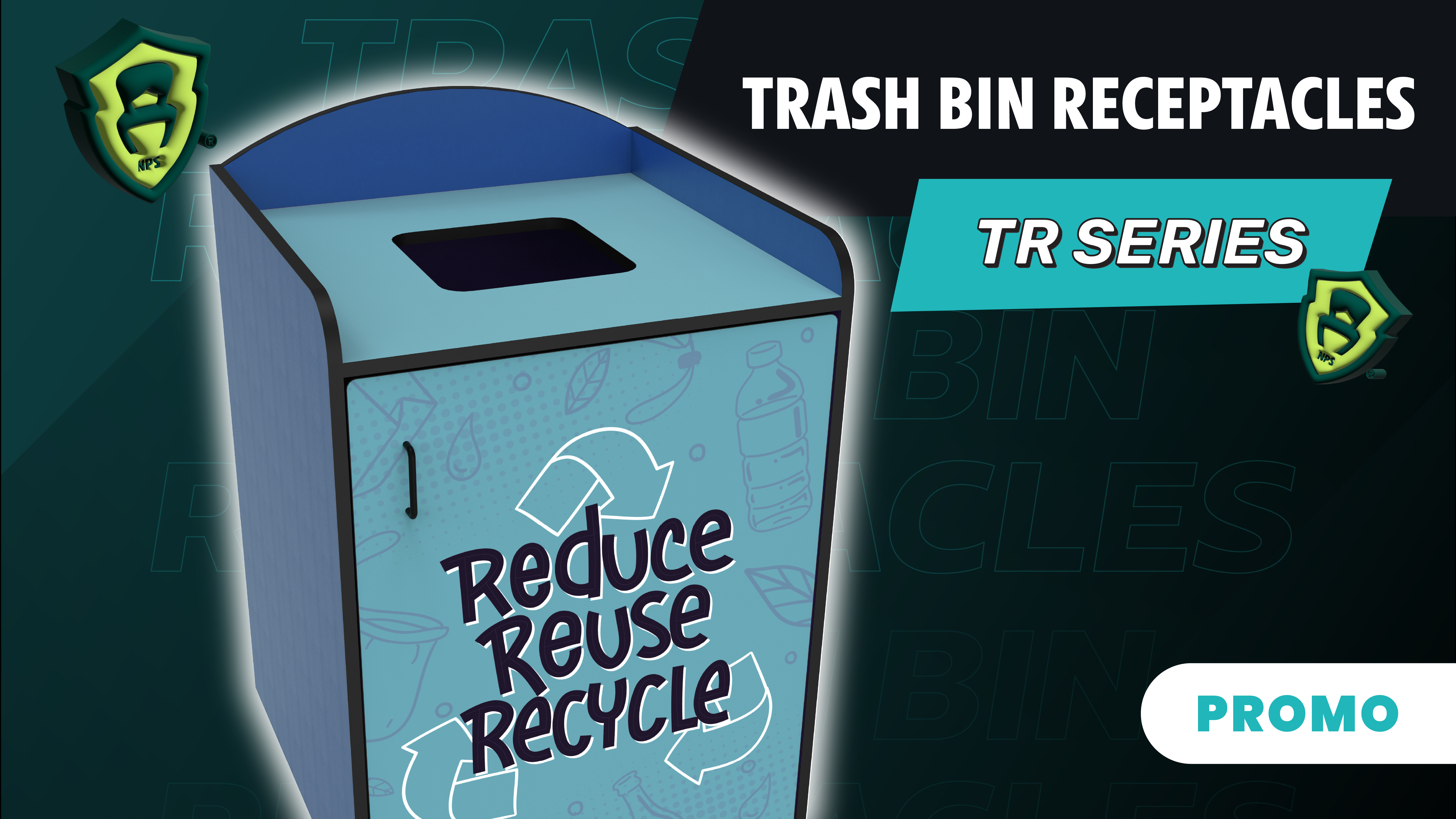 Trash Bin Receptacles
