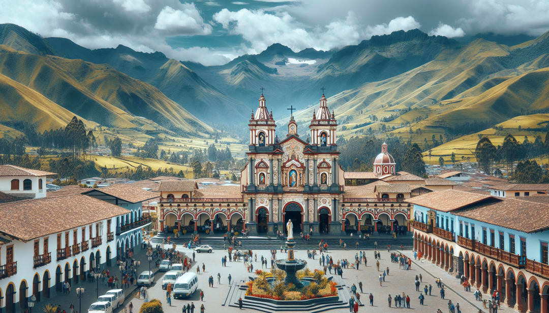 Santuario Nuestra Señora del Rosario de Agua Santa en Banos Ecuador