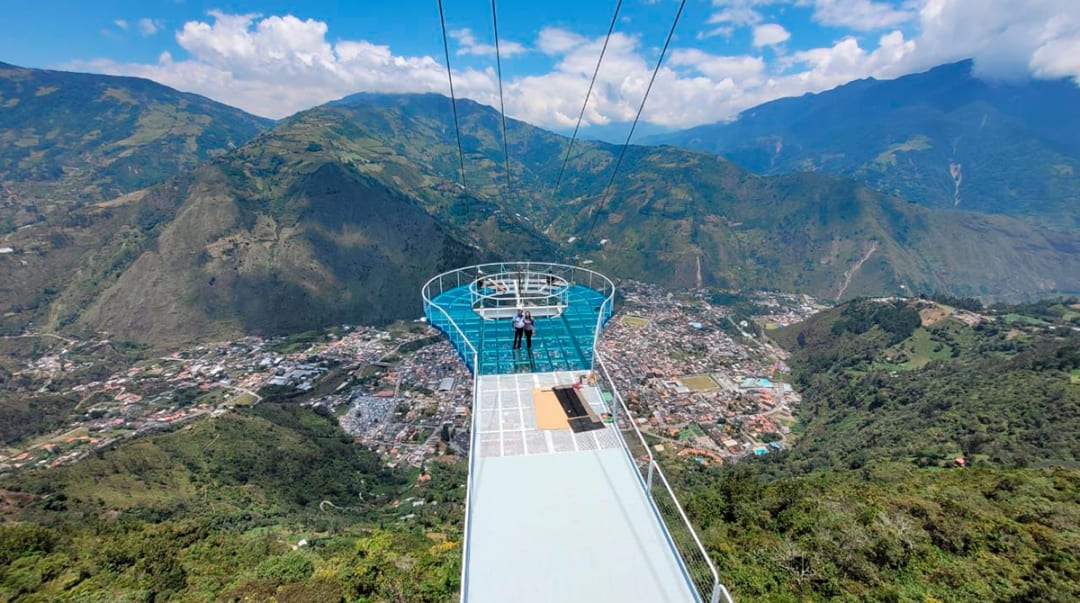 Pasarela de diamante en Banos Ecuador