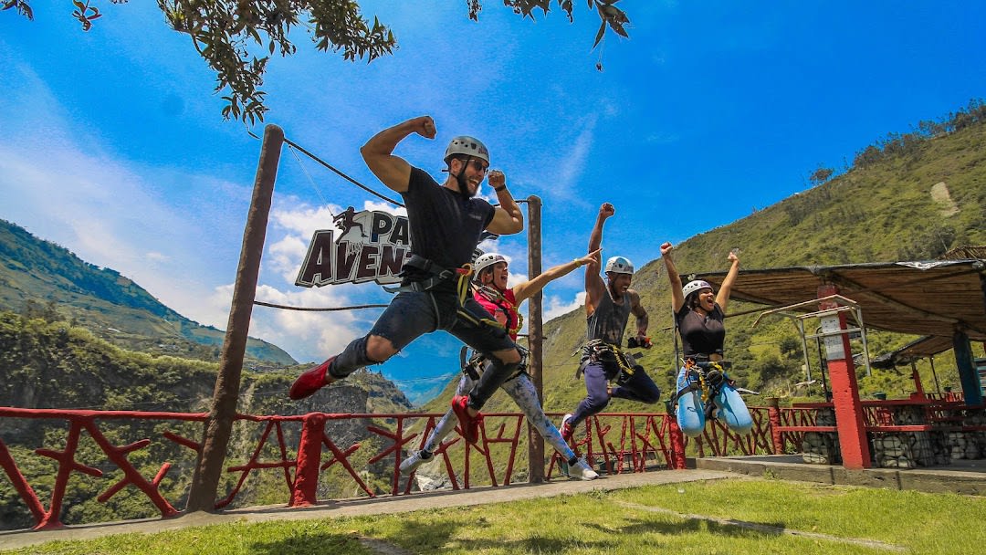 Parque Aventura San Martín en Banos Ecuador