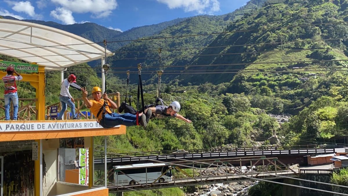 canopy-mega-adventure-park en Banos Ecuador