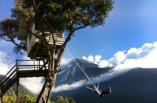 La casa del arbol en Banos Ecuador