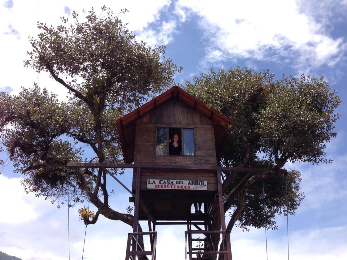 La casa del arbol en Banos Ecuador