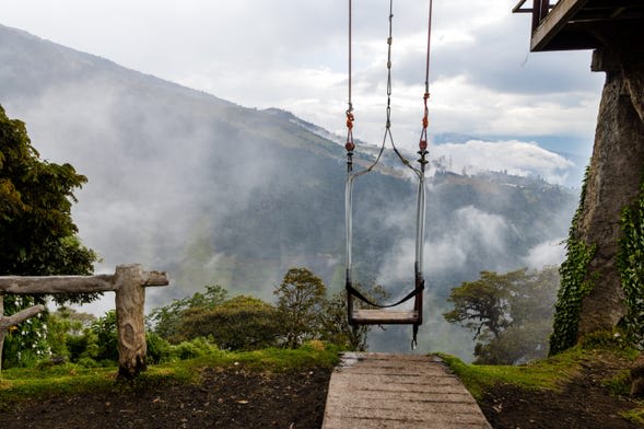 La casa del arbol en Banos Ecuador