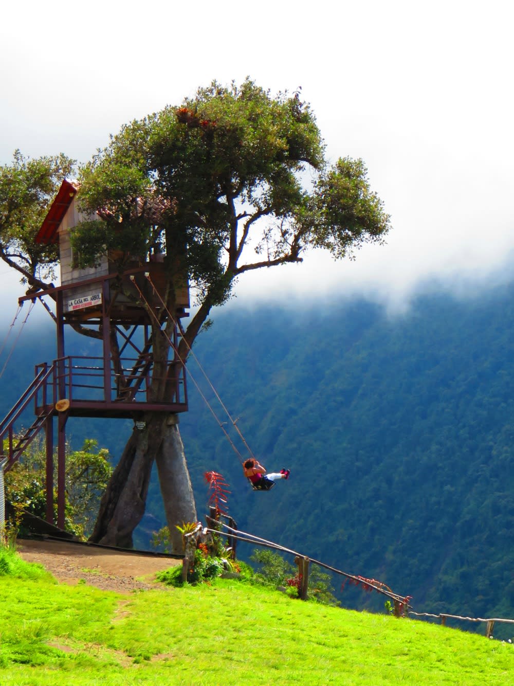 La casa del arbol en Banos Ecuador