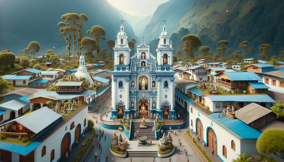 Santuario Nuestra Señora del Rosario de Agua Santa en Banos Ecuador