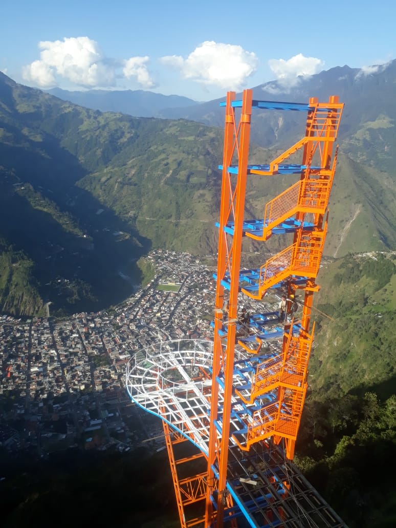 Pasarela de diamante en Banos Ecuador