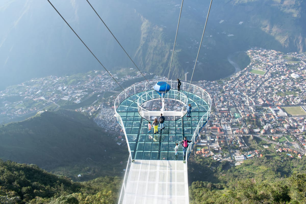 Pasarela de diamante en Banos Ecuador