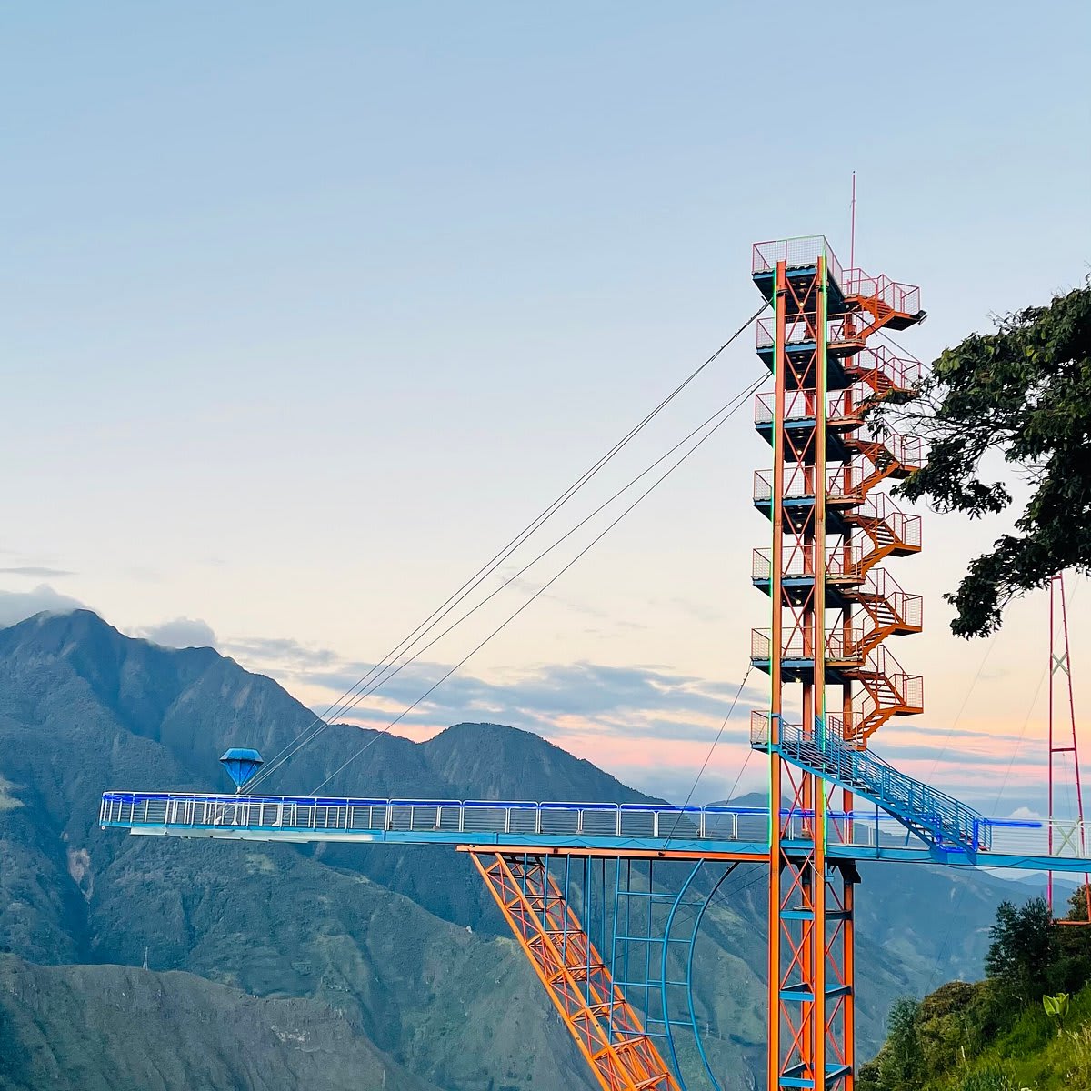 Pasarela de diamante en Banos Ecuador