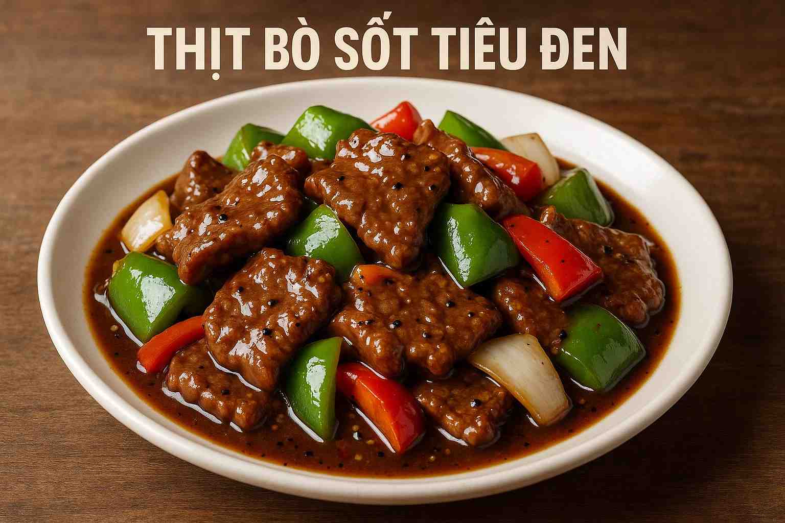Thịt bò sốt tiêu đen