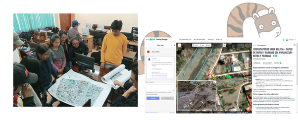 Mapping of risk labels, affected streets and infrastructure