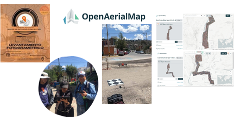 Georeferenced and orthorectified UAV aircraft image uploaded to the Open Aerial Map platform