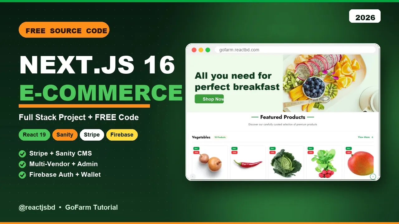 Gofarm Ecommerce Application ( FREE Code )