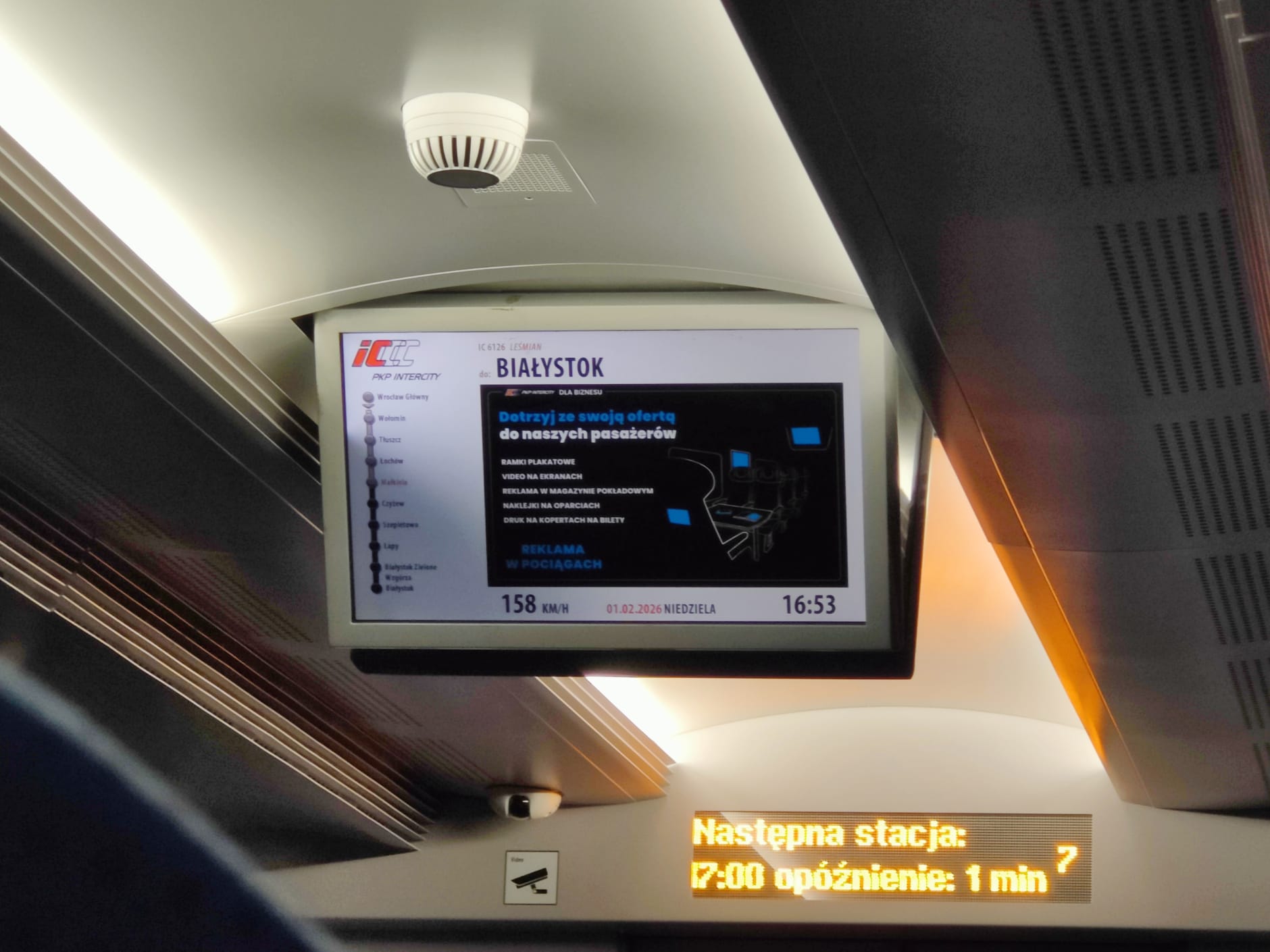 Wyświetlacz z widoczną predkością