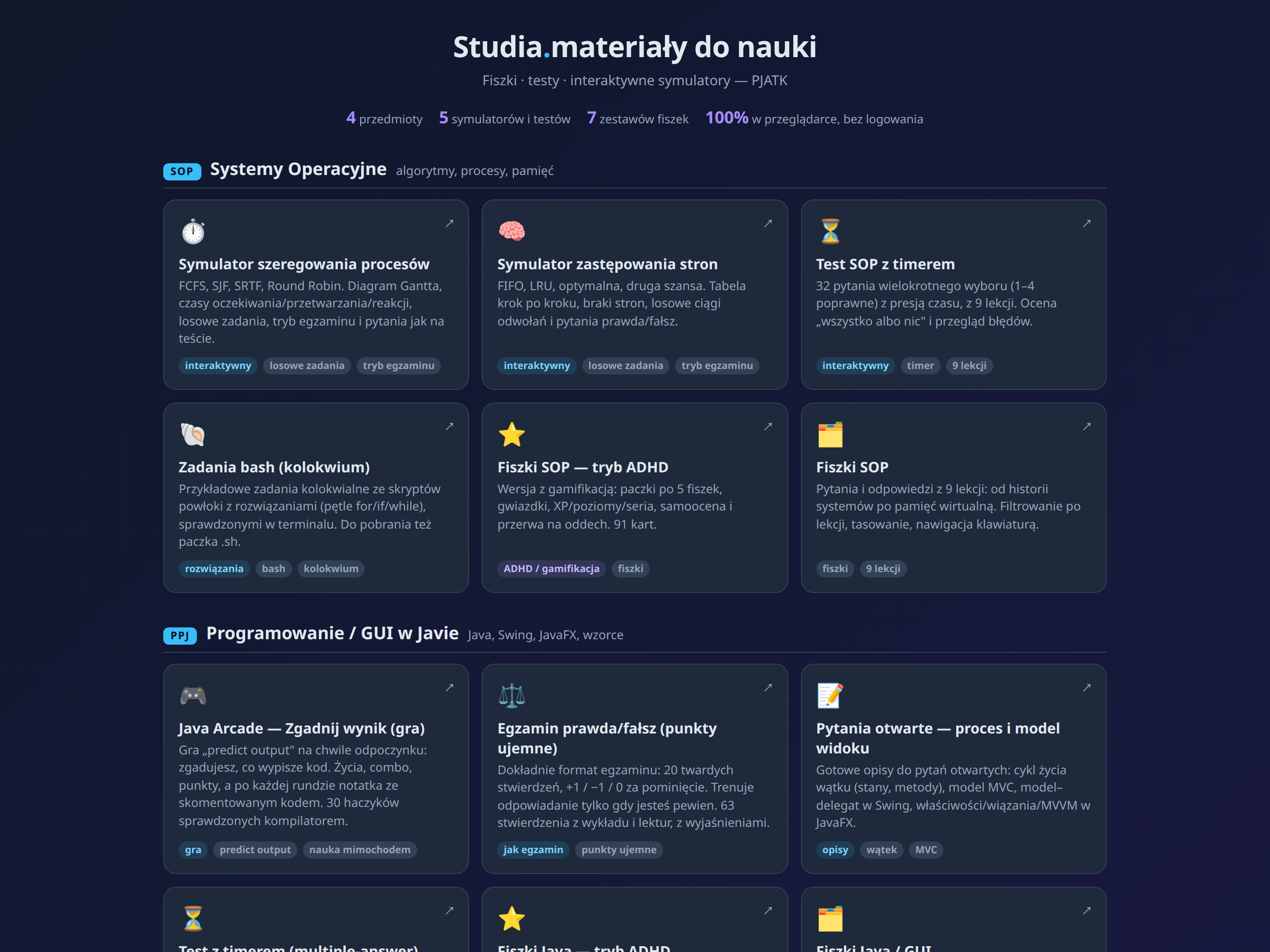 Studia — Browser Study Tools for CS Students