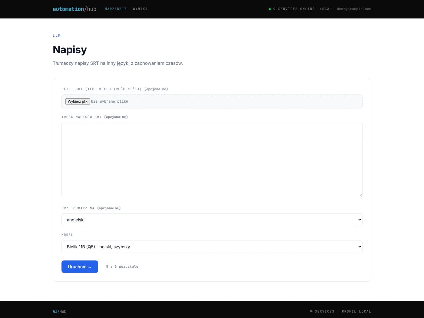AI Hub — Multi-App AI Platform
