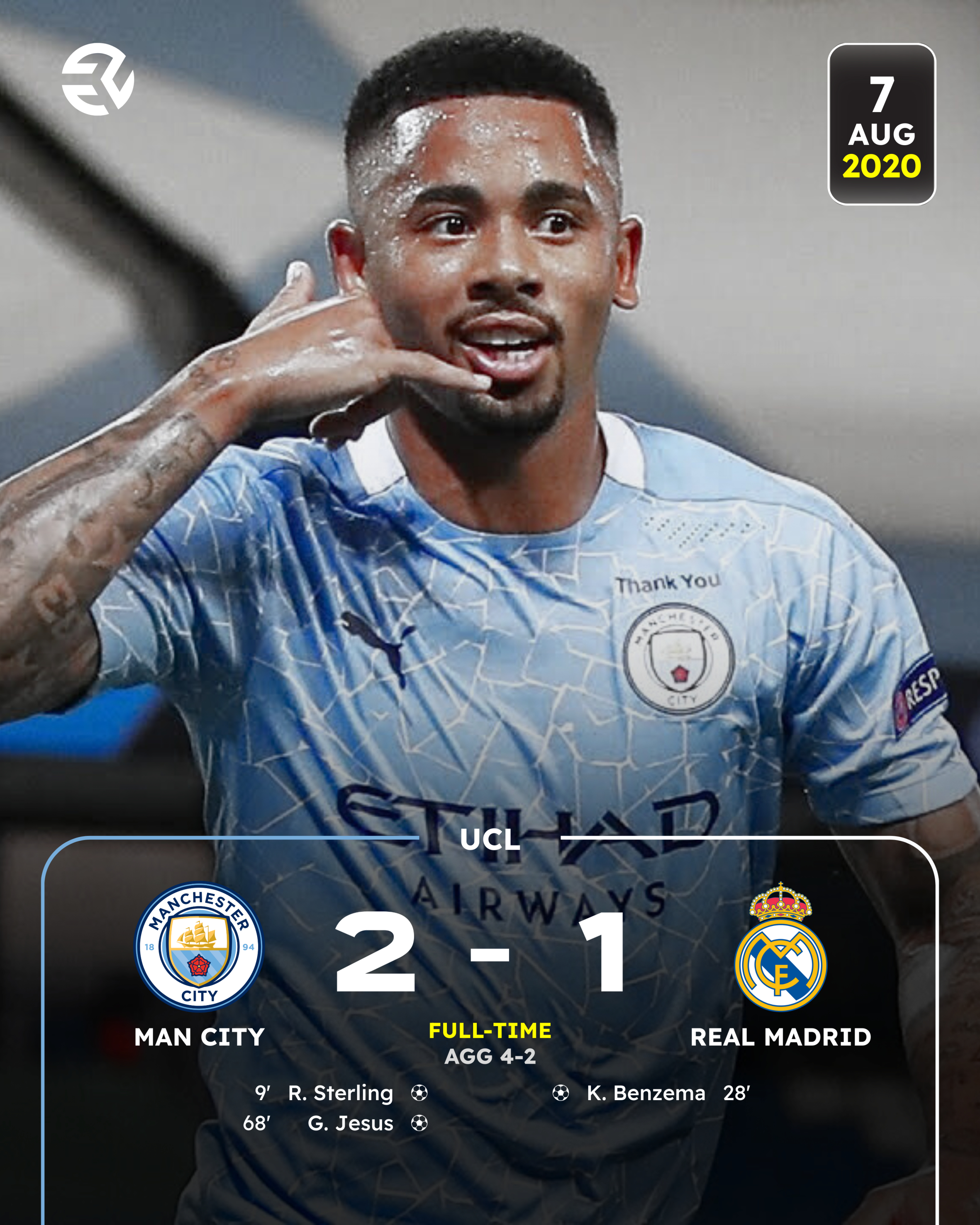 Man City 2 - 1 Real Madrid | UCL leg 2 2019