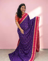 Semi Mysore Crepe (Buttas, Floral Drop Bentex) thumbnail 1