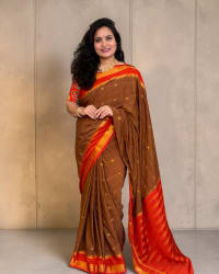 Semi Mysore Crepe (Big Checks with Motifs) thumbnail 1
