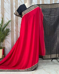 Semi Mysore Crepe (Small Mango & Diamond Border) thumbnail 2
