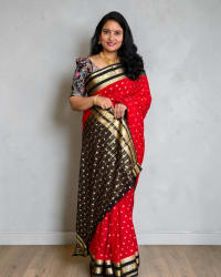 Semi Mysore Crepe (Motifs, Elephant and Mayuri Bentex Border) thumbnail 2