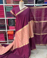 Semi Mysore Crepe (Contrast, 2D, Horizontal Lines) thumbnail 3