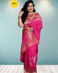 Pure Viscose Saree (Fancy, Shiny Flowers) thumbnail 2
