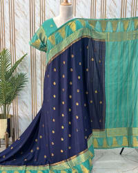 Semi Mysore Crepe (Motifs, Temple Border) thumbnail 2