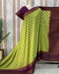 Banarasi Khadi Georgette (Motifs, Peacock & Mango Bentex) thumbnail 2