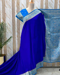 Banarasi Dola Saree (Floral Border, Rich Pallu D2) thumbnail 2