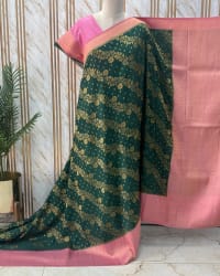 Georgette Saree (Floral Jal Body and Rich Pallu) thumbnail 3