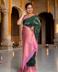 Georgette Saree (Floral Jal Body and Rich Pallu) thumbnail 2
