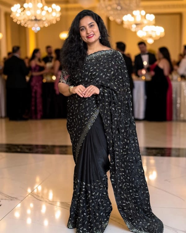 Designer Saree (Piping Work)