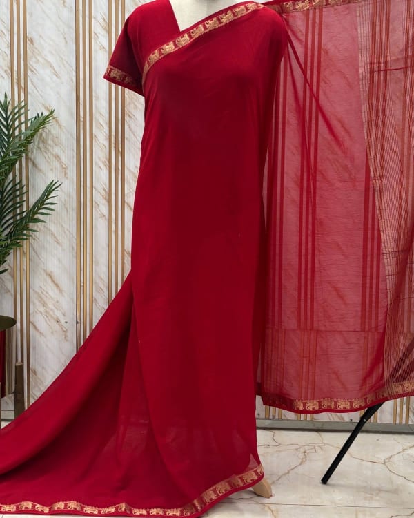 Georgette Chiffon (Marching Elephants)