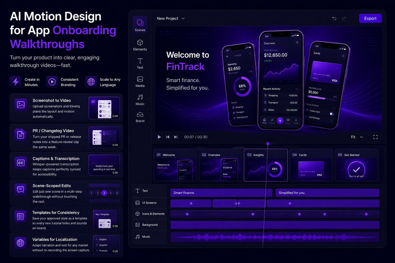 AI Motion Design for App Onboarding Walkthroughs