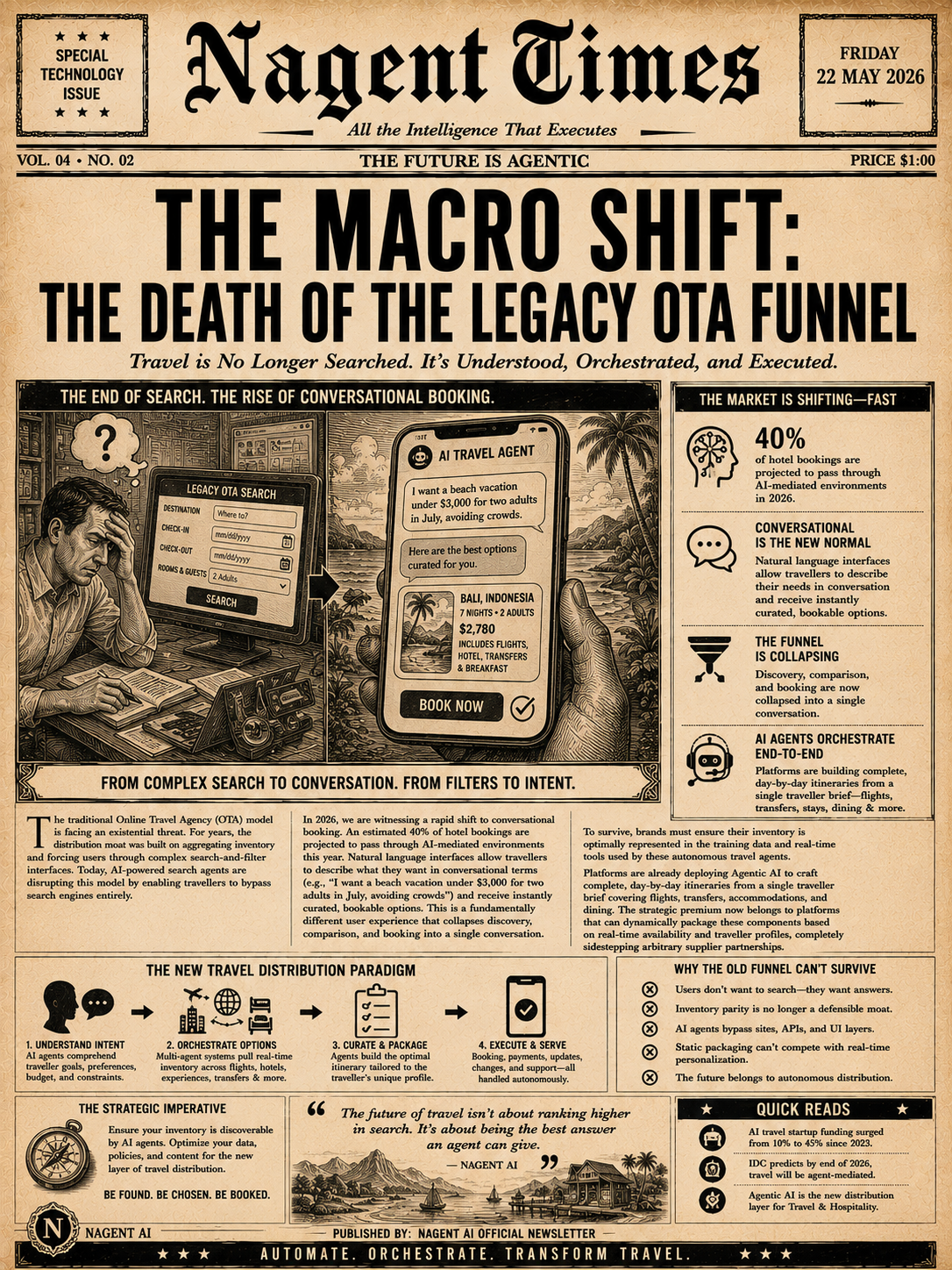 The Macro Shift: The Death of the Legacy OTA Funnel