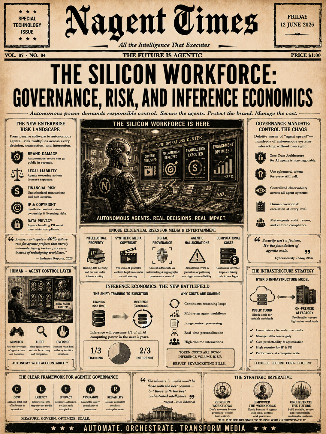 The Silicon Workforce: Governance, Risk, and Inference Economics