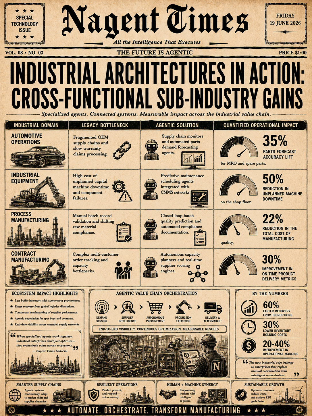 Industrial Architectures in Action: Cross-Functional Sub-Industry Gains