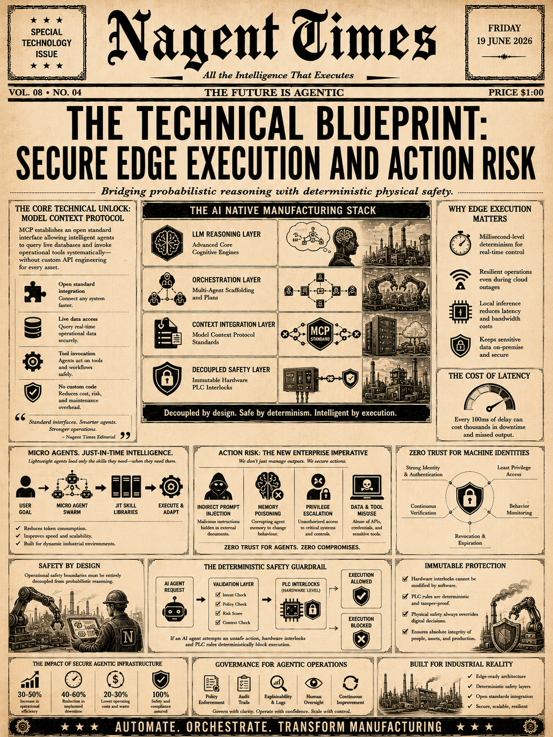 The Technical Blueprint: Secure Edge Execution and Action Risk