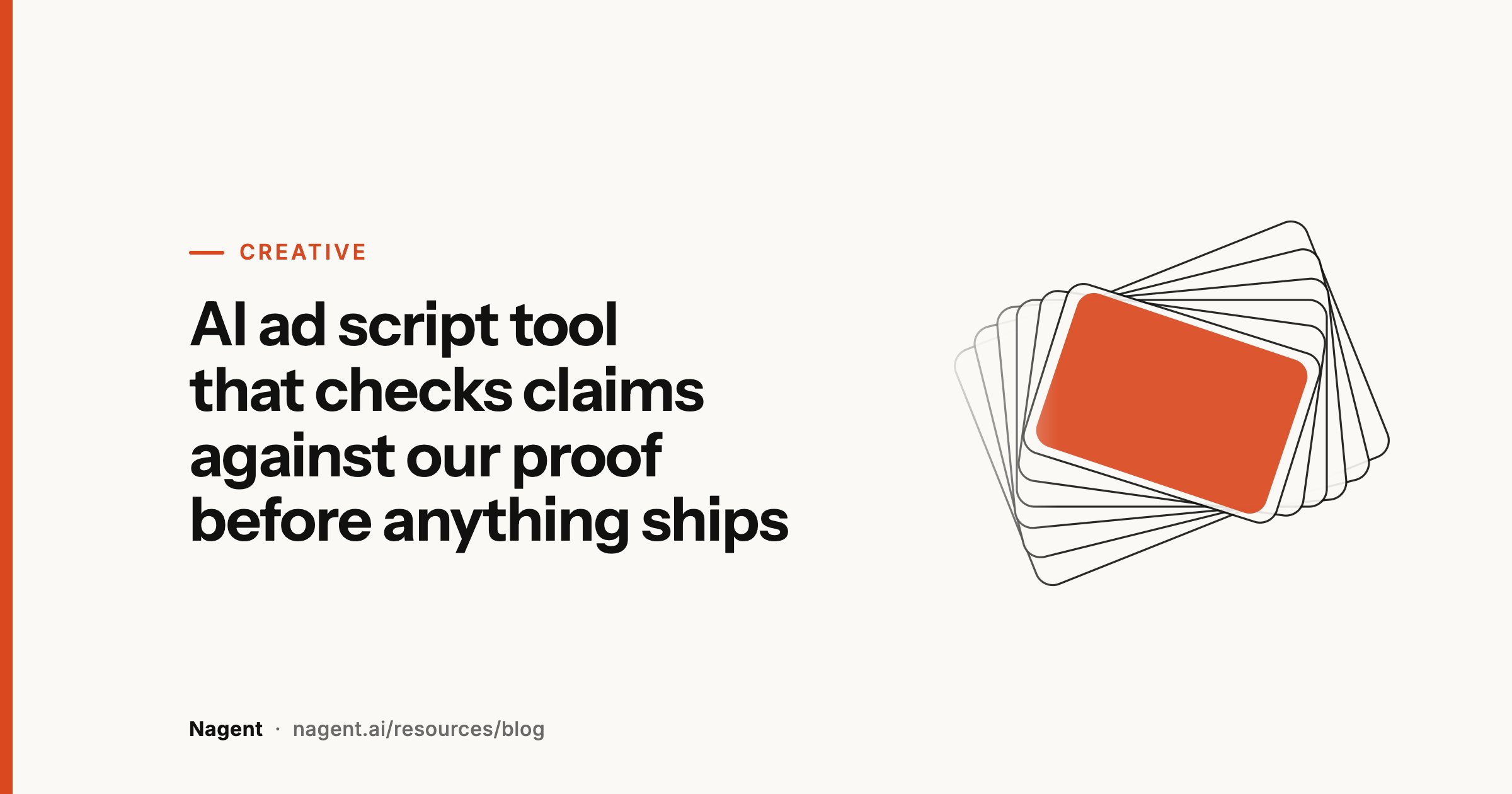 AI ad script tool that checks claims against our proof before anything ships