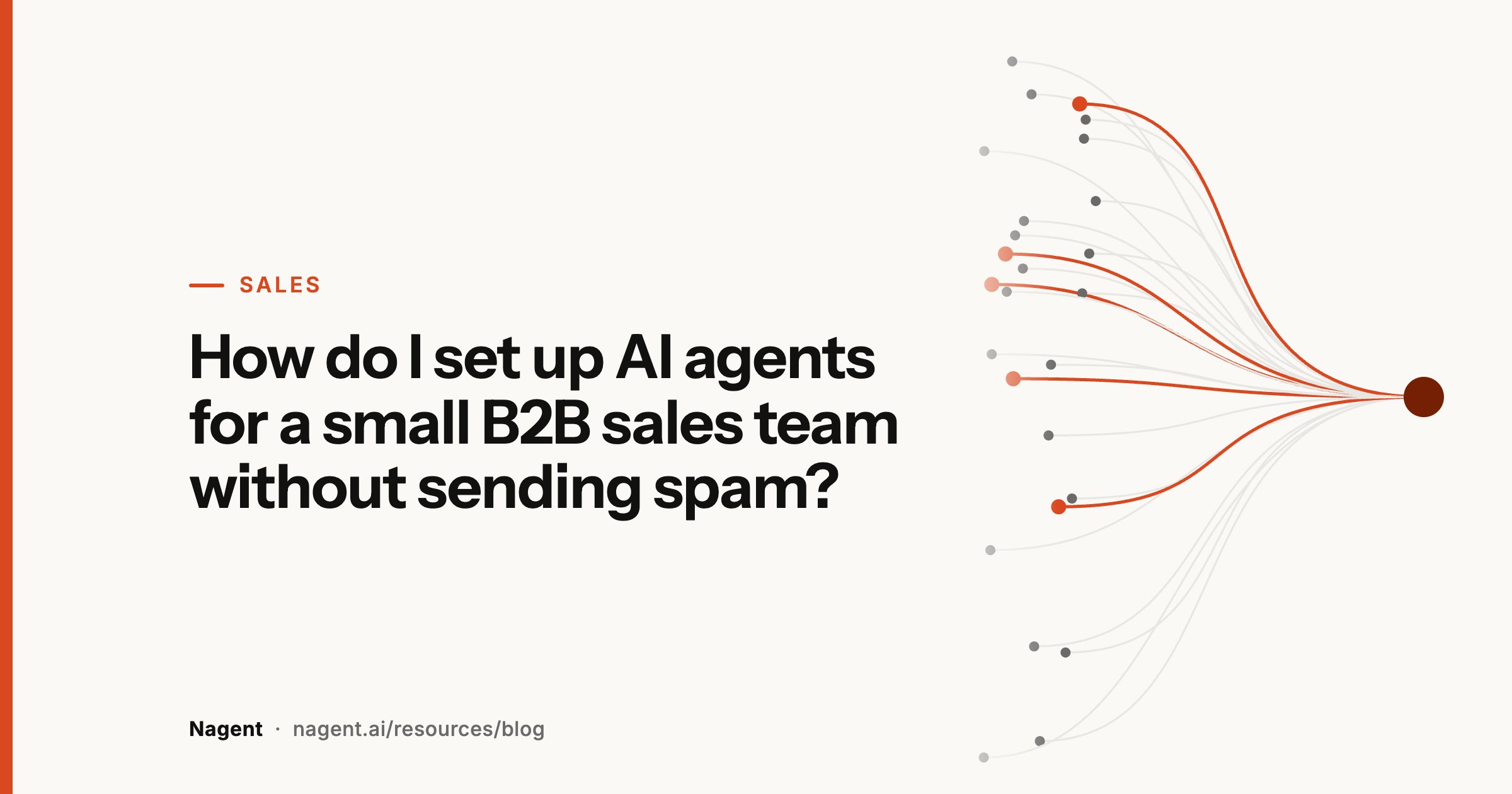 How do I set up AI agents for a small B2B sales team without sending spam?